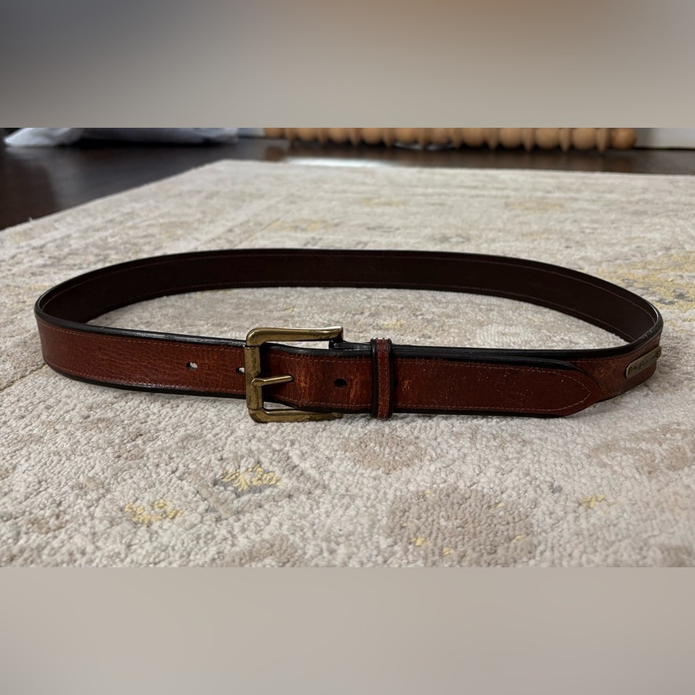 POLO Ralph Lauren Brown Leather Belt 38